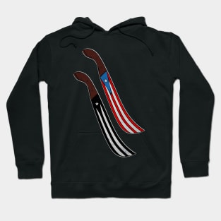 Puerto Rico Machete Flags Hoodie